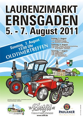 Plakatwerbung für Volksfestbetrieb